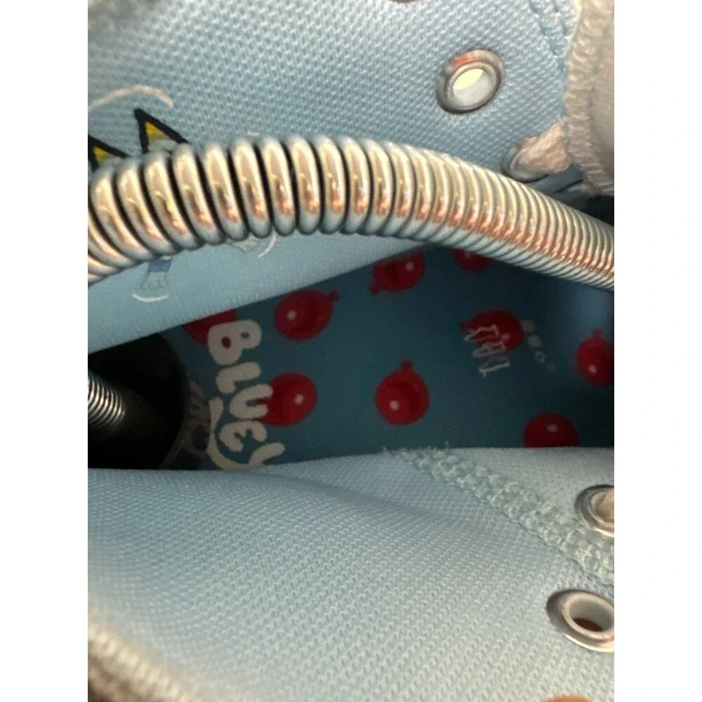 Converse x Bluey Chuck Taylor All Star Hi Kids Youth Size 3 Light Blue Sneakers